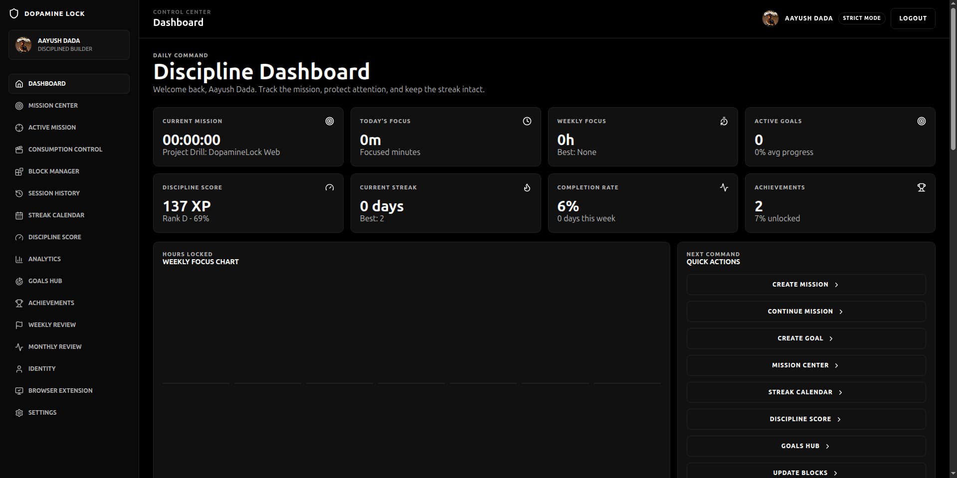 Dopamine Lock Web screenshot 2